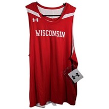 Wisconsin Badgers Basketball Jersey Reversible Practice Mens Large Red White 25 - £27.16 GBP