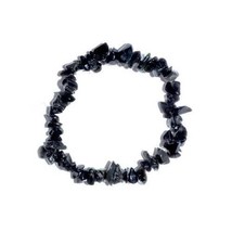 Obsidian, Black Chip Bracelet - $5.75