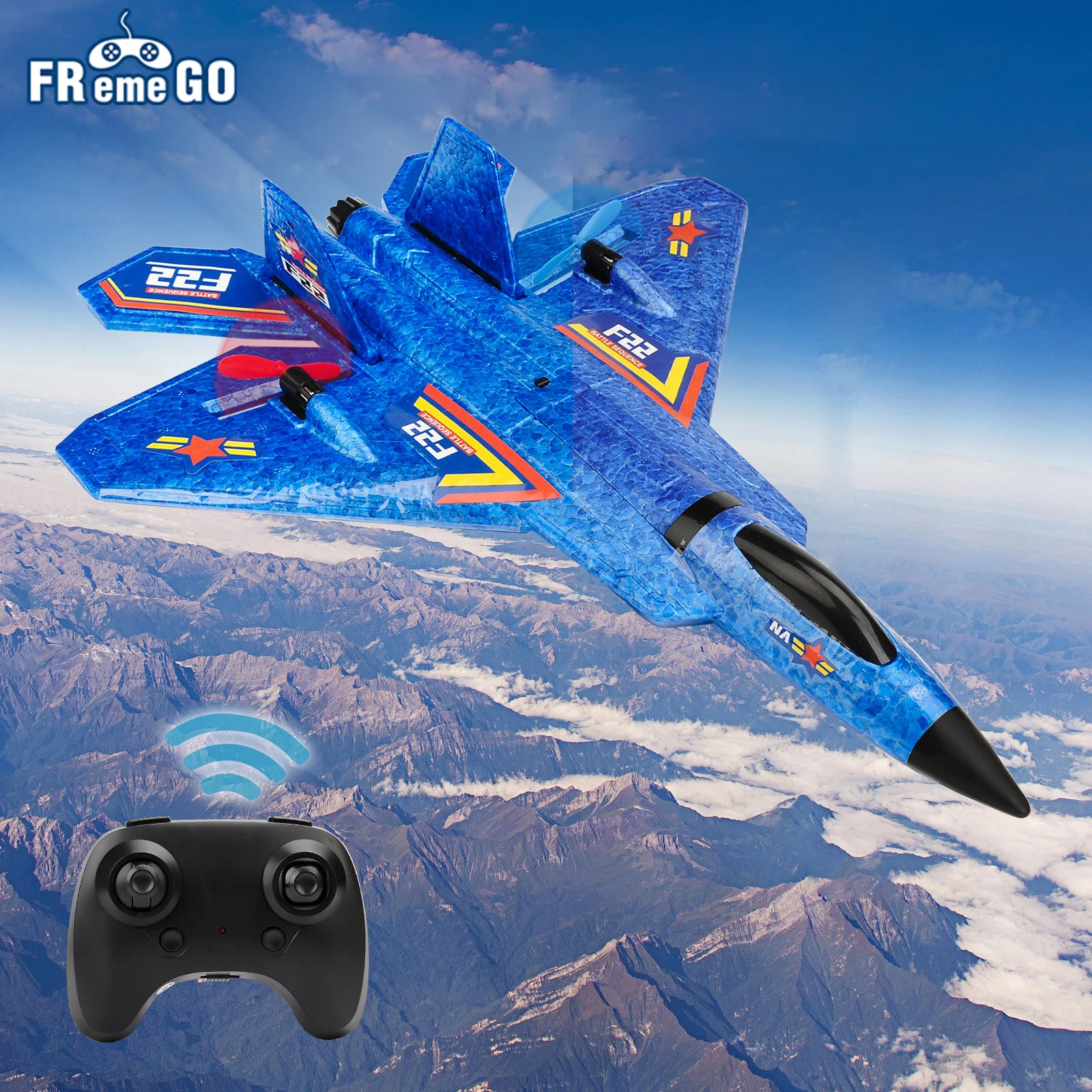 RC Plane F35/F22 raptor Helicopter Remote Control aircraft 2.4G Airplane Remote - £35.94 GBP