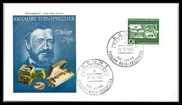 1961 Germany Fdc Cover - Phillipp Reiss, Bonn C20 - £2.28 GBP