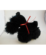 Vintage Scotty Dog 6&quot; Applause Wallace Berrie Black plush SWEET! - £10.81 GBP