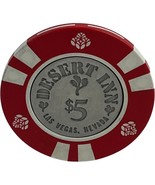 Desert Inn Las Vegas $5 Casino Chip Silver Coin Inlay Joshua Tree Gaming... - $18.29 CAD