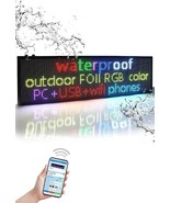 Led Sign Led Scrolling Sign 40&quot; x 11&#39;&#39; Full Color Signs For Advertising ... - $94.90