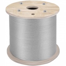 304 Stainless Steel Cable 1/4 Inch 7 X 19 Steel Wire Rope 200Feet Steel Cabl... - £75.68 GBP