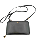 Polo Ralph Lauren Cow Leather Black Tate multi-functional crossbody wall... - $1,100.14 MXN