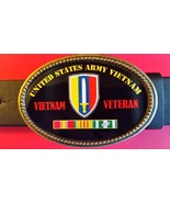 Vietnam Veteran THE UNITED STATES ARMY  Epoxy Belt Buckle - NEW - $22.90 CAD
