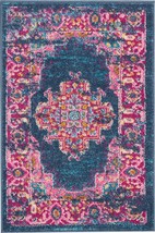 2' X 3' Blue Power Loom Area Rug - $1,077.76 MXN
