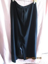 Black Elegant Slit Maxi Pencil Straight Skirt Size 16 - £15.98 GBP