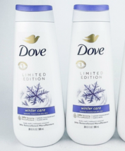 Dove Winter Care Body Wash Dry Skin Limited Edition Shower Gel New Lot Of 2 - $38.65