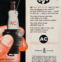 1949 AC Spark Plugs General Motors Advertisement Vintage Automobilia E8L - $19.99