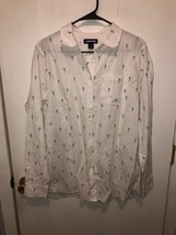 NEW Lands End Womens Large 14-16 Long Sleeve Cactus Shirt Button Front - £15.51 GBP