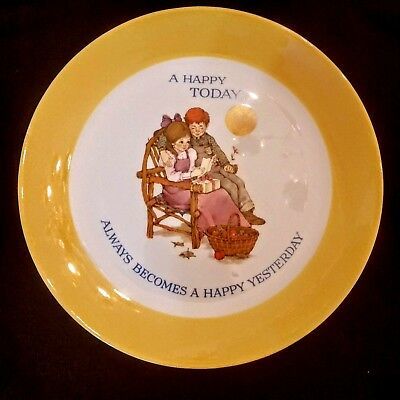 Keepsake Dear Hearts Gibson Plate 1973 Leslie A Happy Today Cookie Gift Tray - $7.90