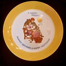 Keepsake Dear Hearts Gibson Plate 1973 Leslie A Happy Today Cookie Gift ... - $7.90