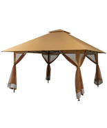 13 x 13 Feet Pop-up Instant Canopy Tent with Mesh Sidewall-Coffee - Colo... - €285,73 EUR
