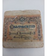 Vintage 1986 Chambertin Tumbled Marble Wine Label Coaster - $308.61 MXN