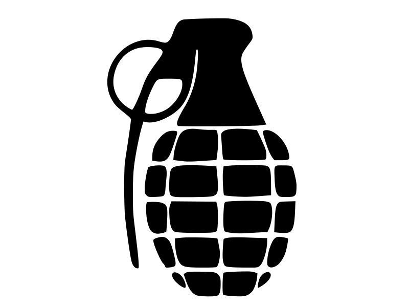 Primary image for HAND GRENADE Vinyl Decal Car Wall Window Sticker CHOOSE SIZE COLOR