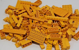 Lego Yellow Lot 200 Pcs Bricks Blocks Variety Building Pieces All Lego Branded - £11.43 GBP