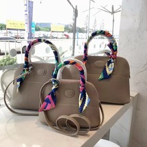  Designer Bowling Women&#39;s Handbag 100% Leather Clic  Bag 2022 Fashion High Quali - £135.49 GBP