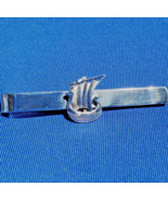 Sterling Silver 925 Viking Ship Tie Clip Bar Denmark Vintage Signed Bjer... - $257.01 CAD