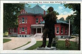 Adjutants Office Indiana State Soldiers Home Lafayette Indiana Postcard - £6.97 GBP