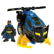 Fisher-Price Imaginext DC Super Friends Batman Toy Helicopter with Spinn... - $43.99