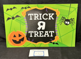 Toys R US Trick R Treat sign cardboard 14&quot; x 8.5&quot; from closed OKC store - £30.28 GBP