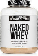 NAKED Whey Chocolate Peanut Butter Grass Fed Whey Protein Powder, No GMO... - £93.64 GBP