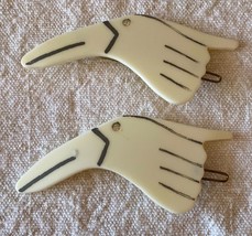 ⭕⭕VTG 2pcs/set Vintage Women Hair Clips New Length 9cm Birds - $11.88