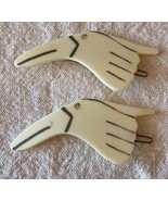 ⭕⭕VTG 2pcs/set Vintage Women Hair Clips New Length 9cm Birds - €10,19 EUR
