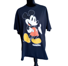 Disney Black Graphic Mickey Mouse T-Shirt 100% Cotton Xl 46-48 - £10.34 GBP