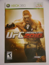XBOX 360 - UFC 2010 UNDISPUTED (Replacement Manual) - $12.00
