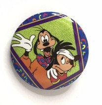 Disney Goof Troop Goofy &amp; Max Pin  Button 1.25&quot; Spoonerville Father Son Duo - £3.98 GBP