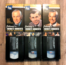 Lot of 3 VHS Tapes, JOHNNY CARSON&#39;S Favorite Moments 1960&#39;s to 90&#39;s Vintage - £3.51 GBP