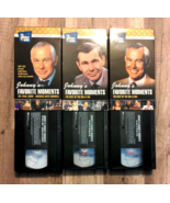 Lot of 3 VHS Tapes, JOHNNY CARSON&#39;S Favorite Moments 1960&#39;s to 90&#39;s Vintage - £3.52 GBP