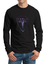 Tesla  Mens  Black Cotton Sweatshirt - £23.52 GBP