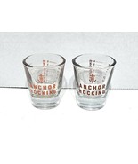 2 Vintage Anchor Hocking 1 oz. Measuring Shot Glasses Teaspoon Tablespoon - $177.66 MXN