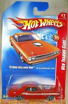 2008 Hot Wheels #93 Web Trading Cars 17/24 &#39;70 Dodge Challenger Hemi Orange wPr5 - £6.83 GBP