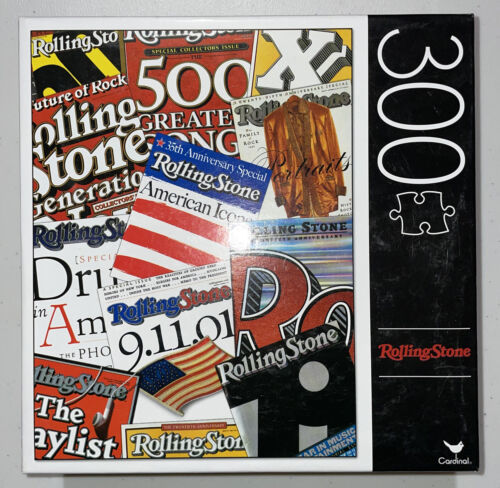 300 Piece Jigsaw Puzzle Rolling Stone Covers NEW Sealed 18x24 inches Ships Today - £10.27 GBP