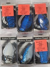 (6) Catch Sabre Toad Frog Fishing Lures Blue/Black New In Package - £16.30 GBP