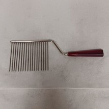 Cake Comb Red Clear Handle - $8.95