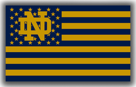 Notre Dame Fighting Irish Football Team Flag 90x150cm 3x5ft Souvenir Banner - $14.95