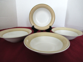 Crowning Fashion Johann Haviland Golden Band set of 4 cereal soup bowls - £15.41 GBP