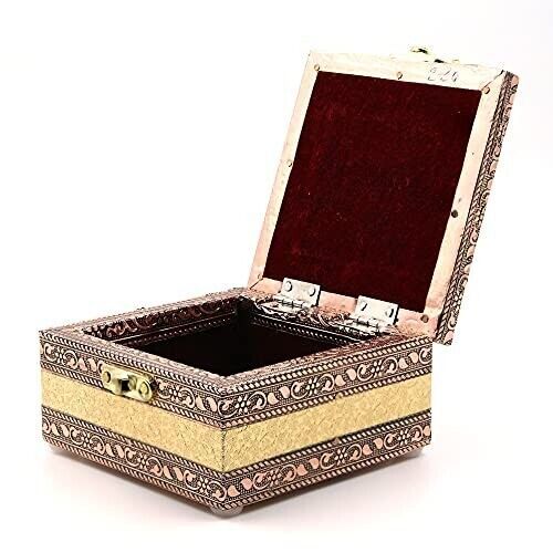 Primary image for Jewellery Box Wooden Storage Organizer Anniversary Gift Wedding Gift Vanity Box