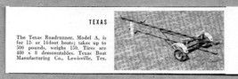 1960 Magazine Photo Texas Roadrunner Model A Boat Trailers - £6.37 GBP