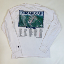 Sugarloaf Mountain Skiing Ski Resort Double Side White Long Sleeve T-Shi... - £19.77 GBP