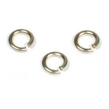 3 14K White Gold Jump Rings for Chain or Charm Pendant 22 Gauge - £11.07 GBP