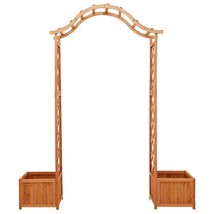 Outdoor Garden Patio Wooden Wood Pergola With Climbing Planter Arch Arbour Plant - £140.71 GBP+