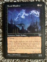 MAGIC THE GATHERING Feral Shadow Summon Night Stalker 1996 Wizards Of Th... - $0.98