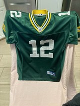 Vintage Kids Reebok Green Bay Packers #12 Aaron Rodgers Jersey Size M - £19.78 GBP