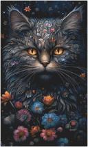 Counted Cross Stitch patterns/ Black Cat and Flowers/ Animals 177 - £7.16 GBP